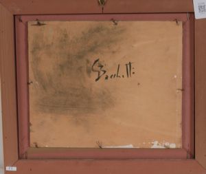 Gaetano Bocchetti : Paesaggio  - Asta Dipinti del XIX-XX Secolo - Associazione Nazionale - Case d'Asta italiane