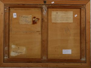 Guido Ziveri : La Marina di Multedo, 1956  - Asta Dipinti del XIX-XX Secolo - Associazione Nazionale - Case d'Asta italiane