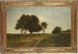 Federico Cortese : Paesaggio  - Asta Dipinti del XIX-XX Secolo - Associazione Nazionale - Case d'Asta italiane