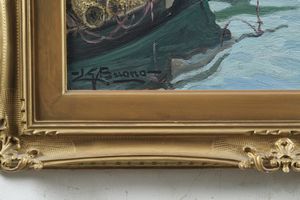 Leon Giuseppe Buono : Lirismo dei riflessi  - Asta Dipinti del XIX-XX Secolo - Associazione Nazionale - Case d'Asta italiane