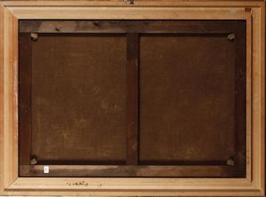 Anonimo del XIX secolo Paesaggio fluviale con figure  - Asta Dipinti del XIX-XX Secolo - Associazione Nazionale - Case d'Asta italiane