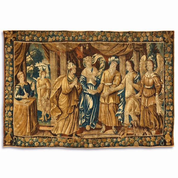ARAZZO, MANIFATTURA AUBUSSON, FRANCIA, SECOLO XVIII  - Asta INTERNATIONAL FINE ART - Associazione Nazionale - Case d'Asta italiane