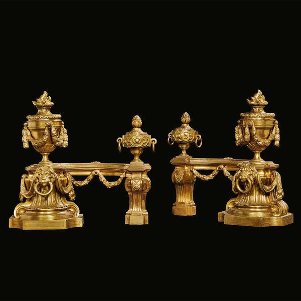 COPPIA DI ALARI, FRANCIA, SECOLO XIX  - Asta INTERNATIONAL FINE ART - Associazione Nazionale - Case d'Asta italiane