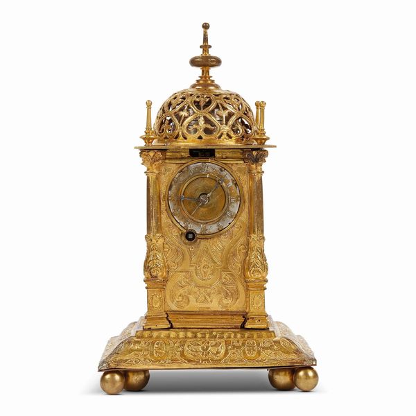 OROLOGIO VERTICALE A TORRE, GERMANIA, SECOLO XVII  - Asta INTERNATIONAL FINE ART - Associazione Nazionale - Case d'Asta italiane