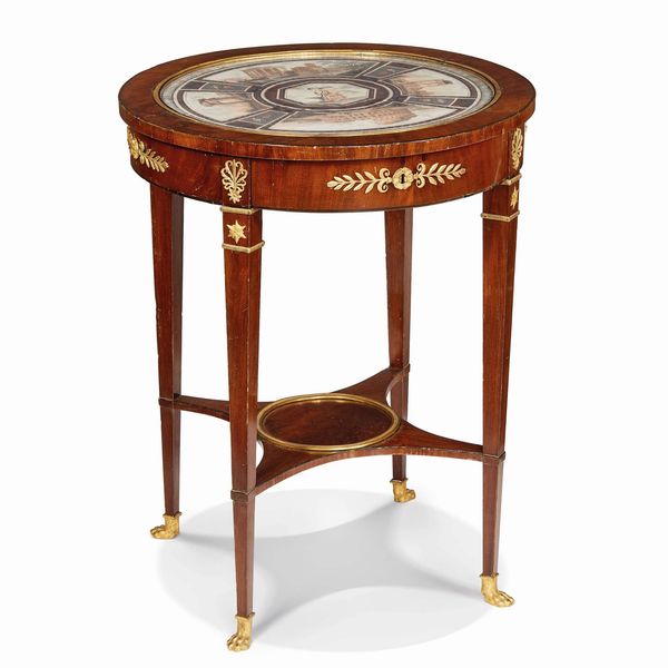 TAVOLINO DA CENTRO, ROMA, PRIMA METÀ SECOLO XIX  - Asta INTERNATIONAL FINE ART - Associazione Nazionale - Case d'Asta italiane