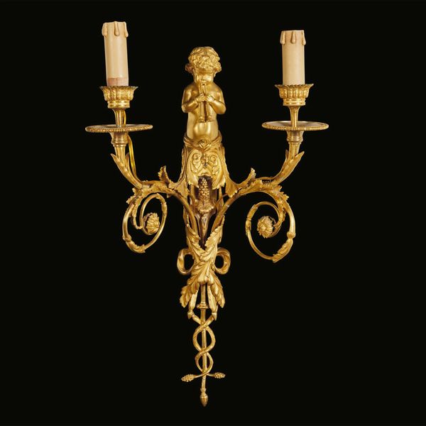 COPPIA DI APPLIQUES, FRANCIA, INIZIO SECOLO XIX  - Asta INTERNATIONAL FINE ART - Associazione Nazionale - Case d'Asta italiane