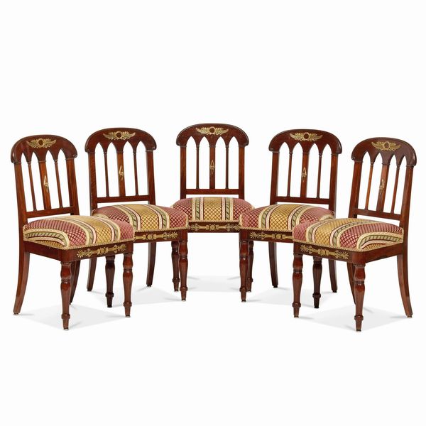 DIECI SEDIE, FRANCIA, SECOLO XIX  - Asta INTERNATIONAL FINE ART - Associazione Nazionale - Case d'Asta italiane