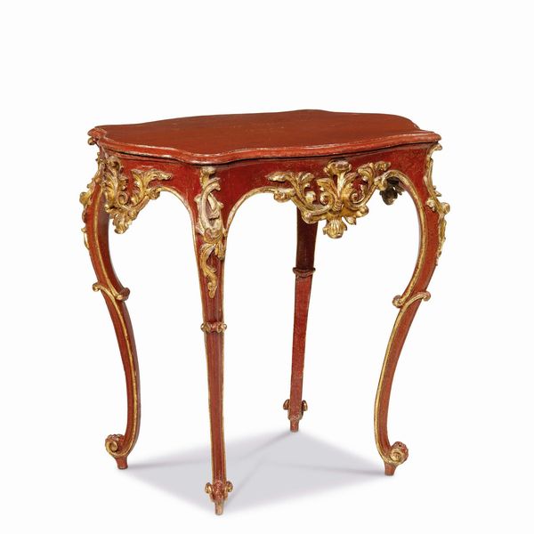 TAVOLINO DA CENTRO, GERMANIA, SECOLO XVIII  - Asta INTERNATIONAL FINE ART - Associazione Nazionale - Case d'Asta italiane