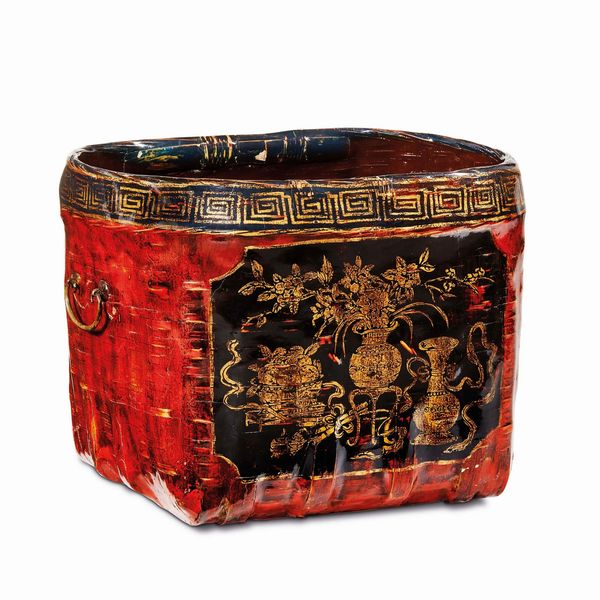 GRANDE CESTA, CINA, SECOLO XX  - Asta INTERNATIONAL FINE ART - Associazione Nazionale - Case d'Asta italiane