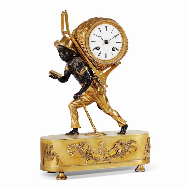 OROLOGIO DA TAVOLO, FRANCIA, SECOLO XIX  - Asta INTERNATIONAL FINE ART - Associazione Nazionale - Case d'Asta italiane
