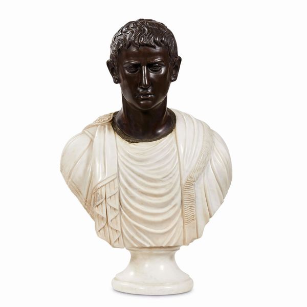 BUSTO MASCHILE, ROMA, SECOLO XIX  - Asta INTERNATIONAL FINE ART - Associazione Nazionale - Case d'Asta italiane