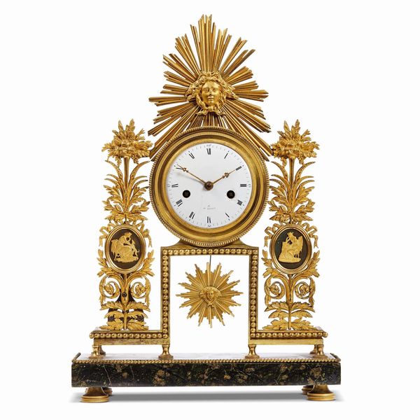 OROLOGIO DA CAMINO, FRANCIA, SECOLO XIX  - Asta INTERNATIONAL FINE ART - Associazione Nazionale - Case d'Asta italiane