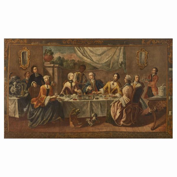 GRANDE DIPINTO, PIEMONTE, SECOLO XVIII  - Asta INTERNATIONAL FINE ART - Associazione Nazionale - Case d'Asta italiane