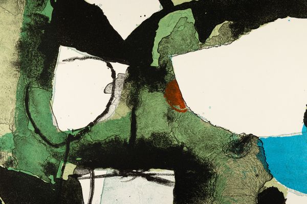 AFRO BASALDELLA : Composizione in verde  - Asta Selected Prints - Associazione Nazionale - Case d'Asta italiane