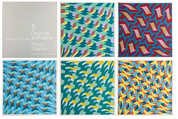 Franco Grignani : 5 Diagonali Iperboliche  - Asta Selected Prints - Associazione Nazionale - Case d'Asta italiane