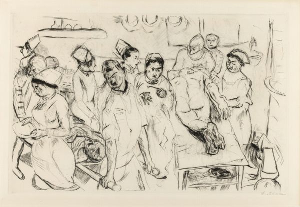 Max Beckmann : Groe Operation  - Asta Selected Prints - Associazione Nazionale - Case d'Asta italiane