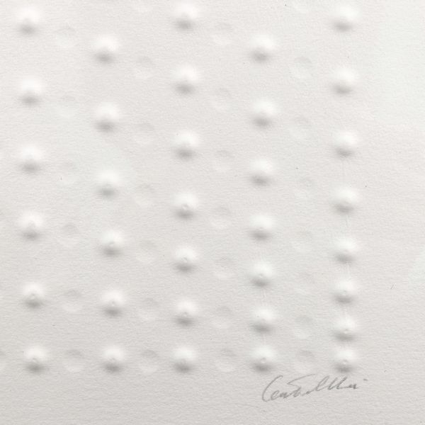 ENRICO CASTELLANI : Superficie bianca  - Asta Selected Prints - Associazione Nazionale - Case d'Asta italiane