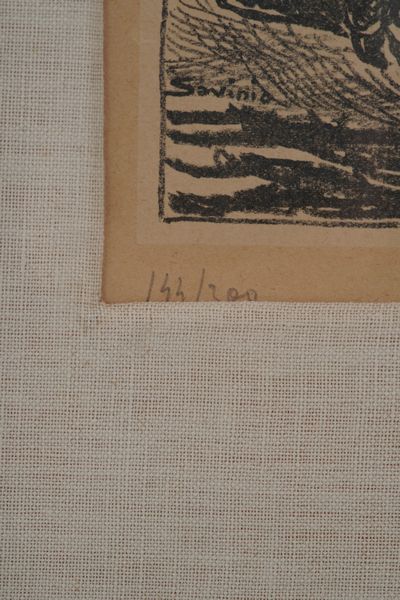 Alberto Savinio : Amore - Psiche (da La Nostra Anima)  - Asta Selected Prints - Associazione Nazionale - Case d'Asta italiane