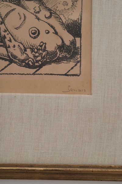 Alberto Savinio : Amore - Psiche (da La Nostra Anima)  - Asta Selected Prints - Associazione Nazionale - Case d'Asta italiane