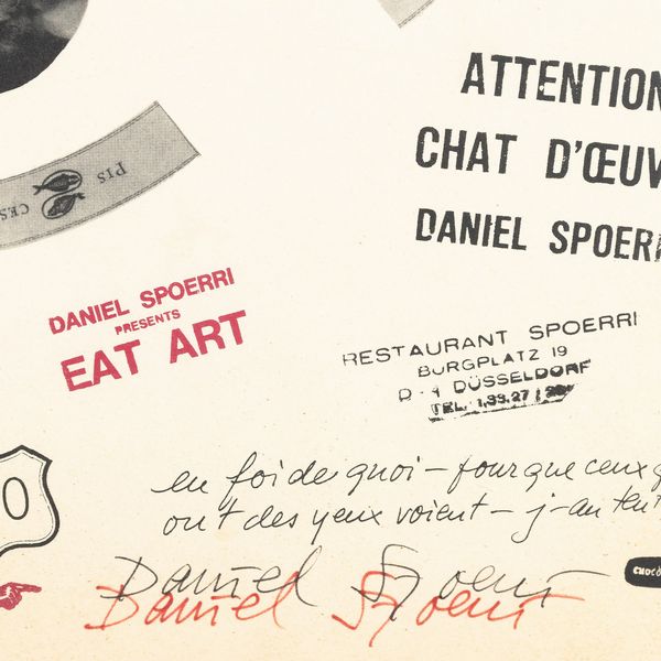 Daniel Spoerri : Senza titolo  - Asta Selected Prints - Associazione Nazionale - Case d'Asta italiane