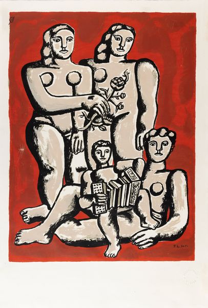 Fernand Léger : Femmes et Enfants a l'Accordeon  - Asta Selected Prints - Associazione Nazionale - Case d'Asta italiane