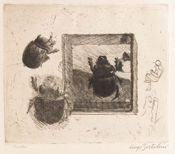 Luigi Bartolini : Scarabei  - Asta Selected Prints - Associazione Nazionale - Case d'Asta italiane