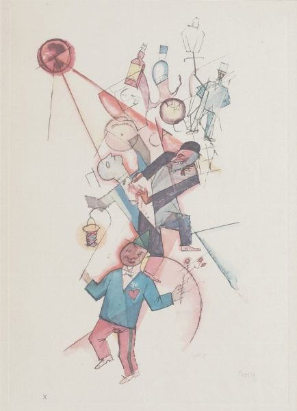 George Grosz : Johannisnacht (dalla cartella Ecce Homo)  - Asta Selected Prints - Associazione Nazionale - Case d'Asta italiane