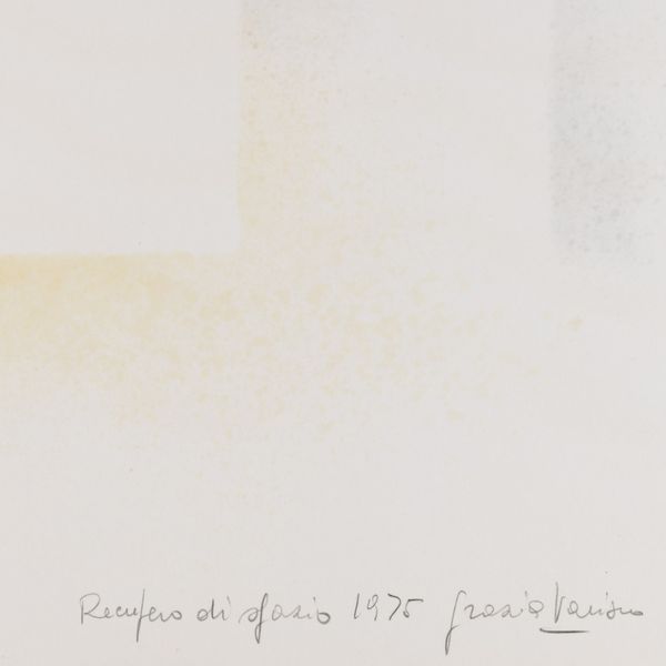 Grazia Varisco : Recupero di spazio  - Asta Selected Prints - Associazione Nazionale - Case d'Asta italiane