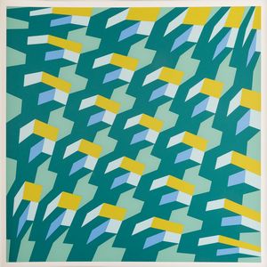 Franco Grignani : 5 Diagonali Iperboliche  - Asta Selected Prints - Associazione Nazionale - Case d'Asta italiane