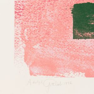 Adolph Gottlieb : Pink Ground  - Asta Selected Prints - Associazione Nazionale - Case d'Asta italiane