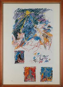 MARIO SCHIFANO : Senza titolo  - Asta Selected Prints - Associazione Nazionale - Case d'Asta italiane