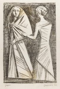 Massimo Campigli : Figure femminili  - Asta Selected Prints - Associazione Nazionale - Case d'Asta italiane