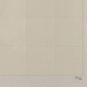 ENRICO CASTELLANI : Senza titolo - Cordonatura  - Asta Selected Prints - Associazione Nazionale - Case d'Asta italiane