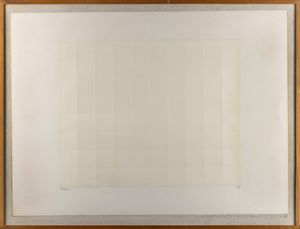 ENRICO CASTELLANI : Senza titolo - Cordonatura  - Asta Selected Prints - Associazione Nazionale - Case d'Asta italiane