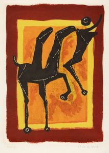 Marino Marini : Il giocoliere  - Asta Selected Prints - Associazione Nazionale - Case d'Asta italiane