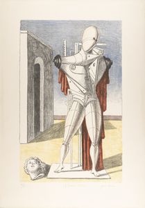Giorgio de Chirico : Il trovatore solitario  - Asta Selected Prints - Associazione Nazionale - Case d'Asta italiane