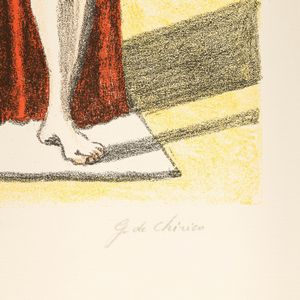 Giorgio de Chirico : Il trovatore solitario  - Asta Selected Prints - Associazione Nazionale - Case d'Asta italiane