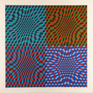 VICTOR VASARELY - Senza titolo