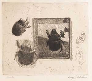 Luigi Bartolini : Scarabei  - Asta Selected Prints - Associazione Nazionale - Case d'Asta italiane