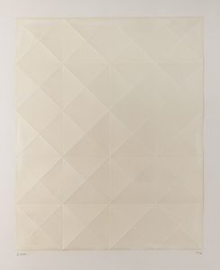 ENRICO CASTELLANI : Senza titolo - Cordonatura  - Asta Selected Prints - Associazione Nazionale - Case d'Asta italiane