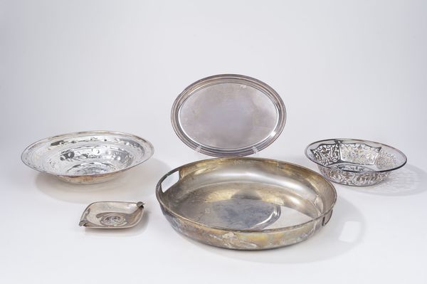 Lotto di cinque oggetti  - Asta Argenti del XX Secolo - Associazione Nazionale - Case d'Asta italiane