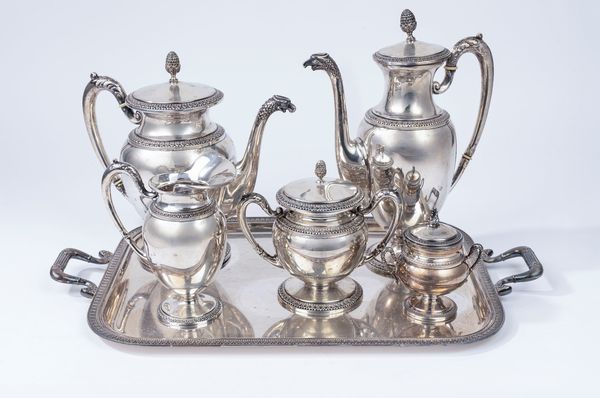 Servizio da t e caff con vassoio  - Asta Argenti del XX Secolo - Associazione Nazionale - Case d'Asta italiane