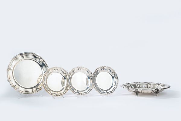 Lotto di cinque oggetti  - Asta Argenti del XX Secolo - Associazione Nazionale - Case d'Asta italiane