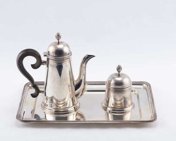 Miracoli : Teiera e zuccheriera con vassoio  - Asta Argenti del XX Secolo - Associazione Nazionale - Case d'Asta italiane