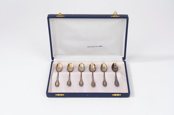 Set di sei cucchiaini  - Asta Argenti del XX Secolo - Associazione Nazionale - Case d'Asta italiane