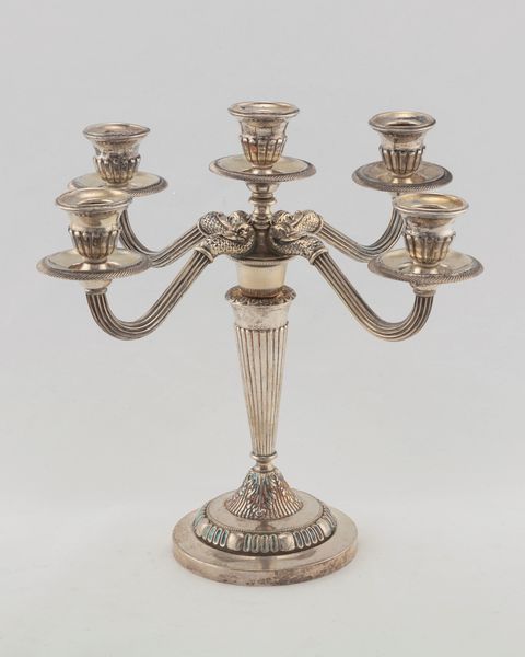 Candelabro a cinque fiamme  - Asta Argenti del XX Secolo - Associazione Nazionale - Case d'Asta italiane