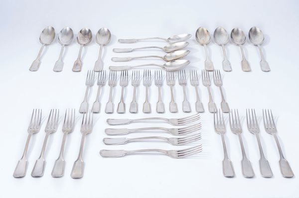 Set di posate  - Asta Argenti del XX Secolo - Associazione Nazionale - Case d'Asta italiane