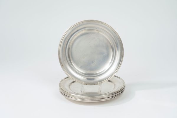Otto piatti  - Asta Argenti del XX Secolo - Associazione Nazionale - Case d'Asta italiane