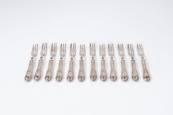 Set di posate  - Asta Argenti del XX Secolo - Associazione Nazionale - Case d'Asta italiane