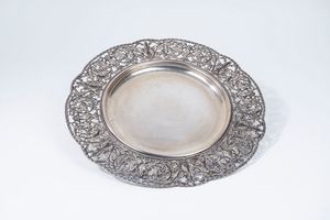 Centrotavola con piatto  - Asta Argenti del XX Secolo - Associazione Nazionale - Case d'Asta italiane